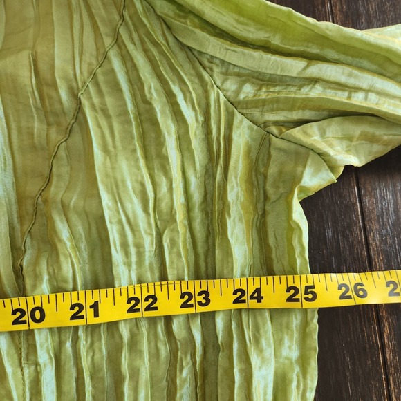 Miland Iridescent Green Maxi Skirt Jacket Set Large Mermaidcore Fairycore Whimsy - Picture 7 of 15